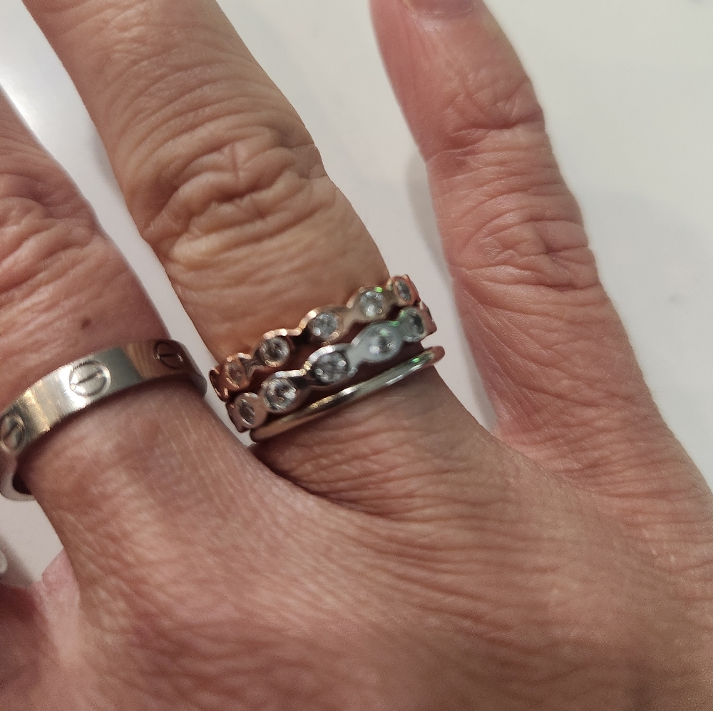 Melinda Maria Rose Gold Teeny Pod Ring